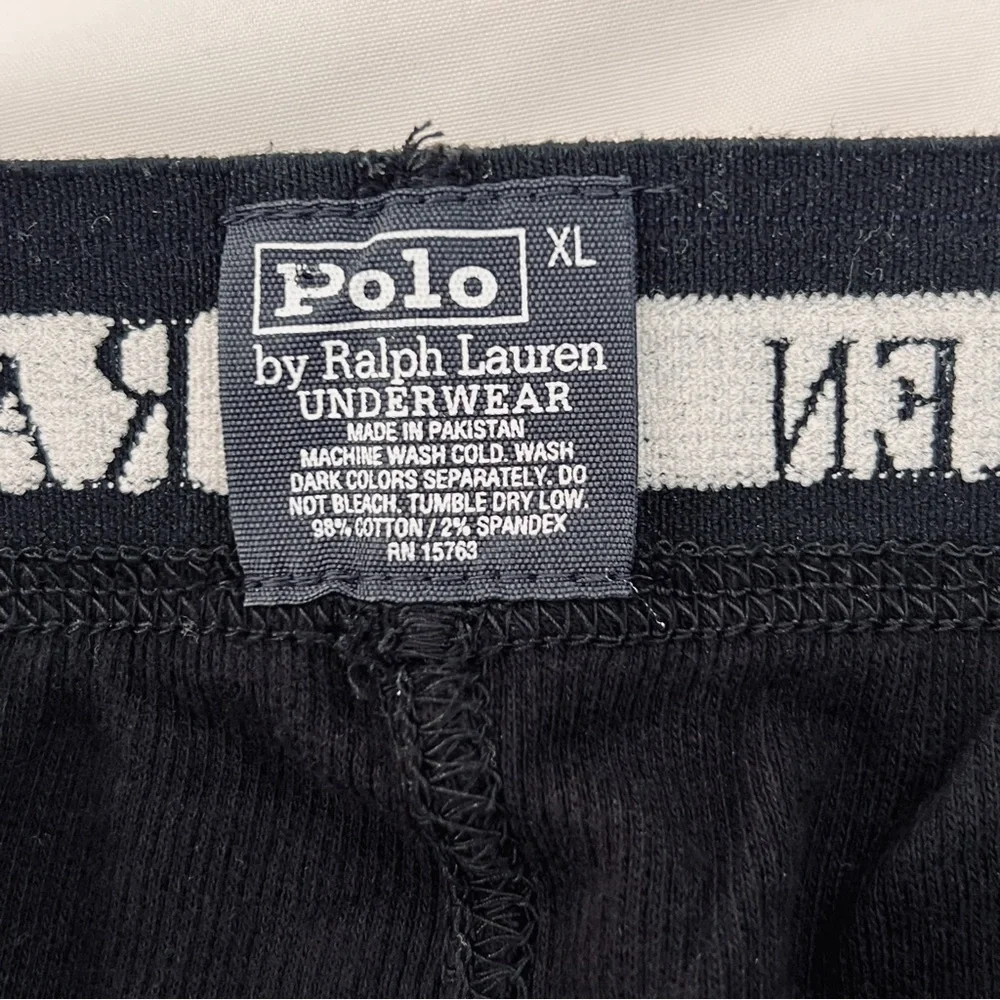 Polo‎ Ralph Lauren Black Thermal Waffle Long Underwesr Lounge Wear Pants size XL